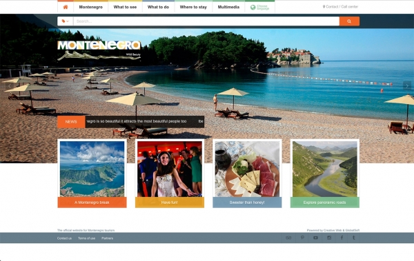 izrada sajta, cena izrade sajtaMontenegro Travel