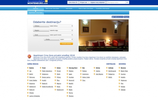 izrada sajta, cena izrade sajtaAccommodation