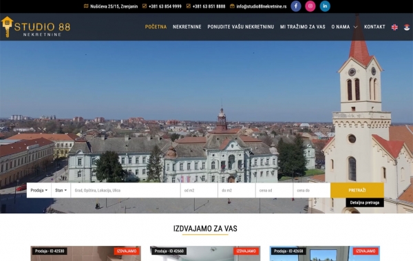 izrada sajta, cena izrade sajtaStudio 88