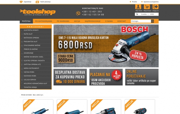 izrada sajta, cena izrade sajtaToolshop